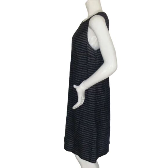 J.JILL Love Linen Dress, M, Blue, stripes, Shift, Sleeveless, Pullover - Picture 7 of 12